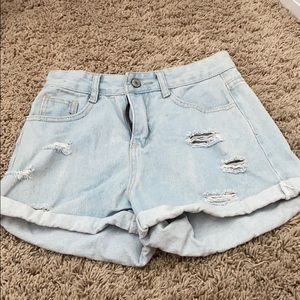 Target denim shorts